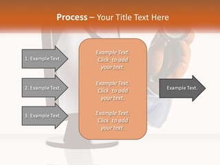 A Doctor Holding A Stethoscope Up To A Computer Screen PowerPoint Template
