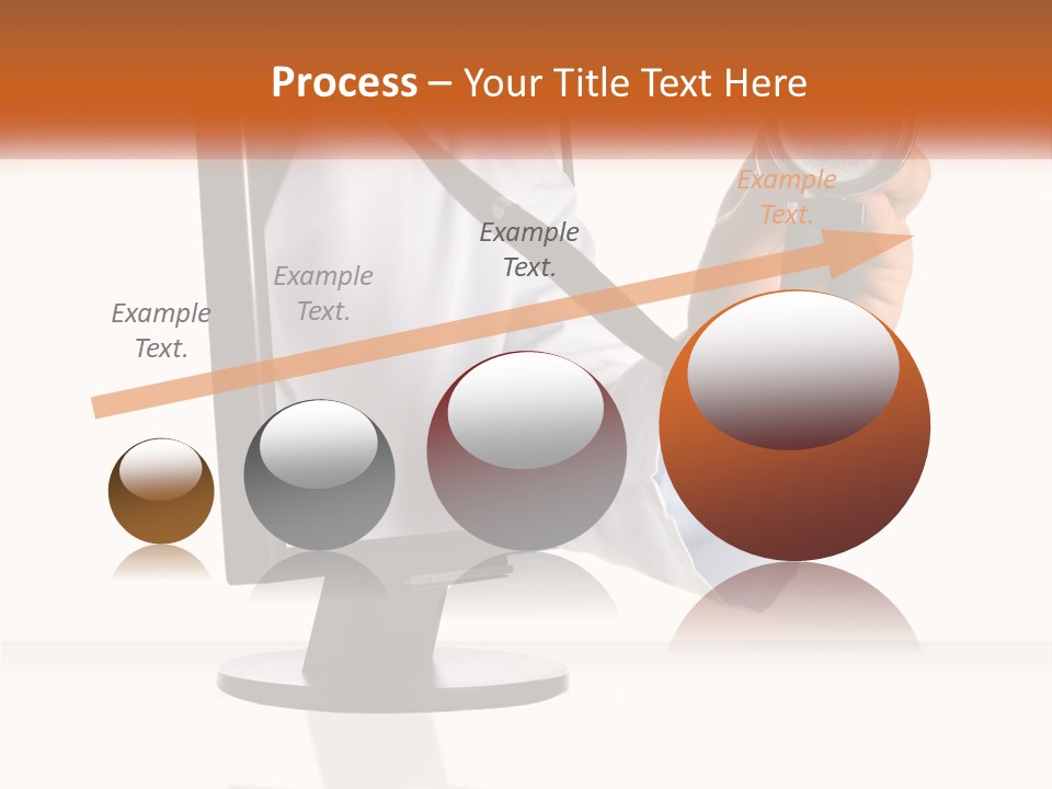 A Doctor Holding A Stethoscope Up To A Computer Screen PowerPoint Template
