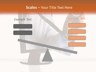A Doctor Holding A Stethoscope Up To A Computer Screen PowerPoint Template