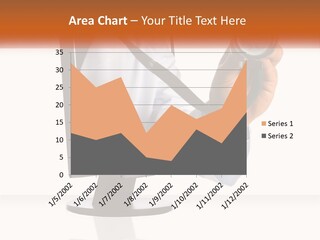 A Doctor Holding A Stethoscope Up To A Computer Screen PowerPoint Template