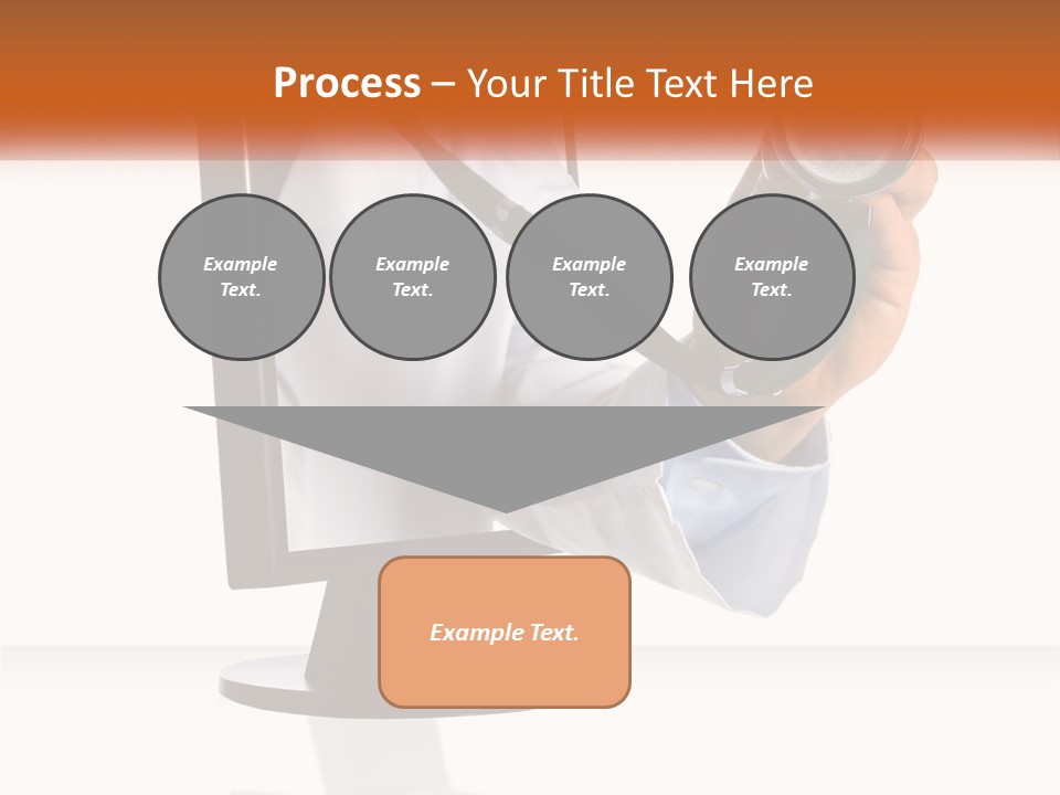 A Doctor Holding A Stethoscope Up To A Computer Screen PowerPoint Template
