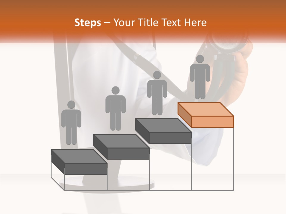 A Doctor Holding A Stethoscope Up To A Computer Screen PowerPoint Template