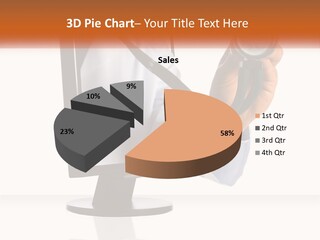 A Doctor Holding A Stethoscope Up To A Computer Screen PowerPoint Template
