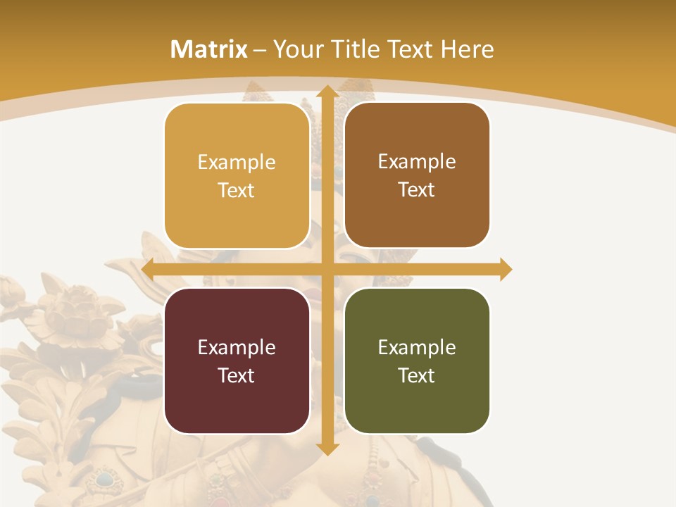 Face Budha Sculpture PowerPoint Template