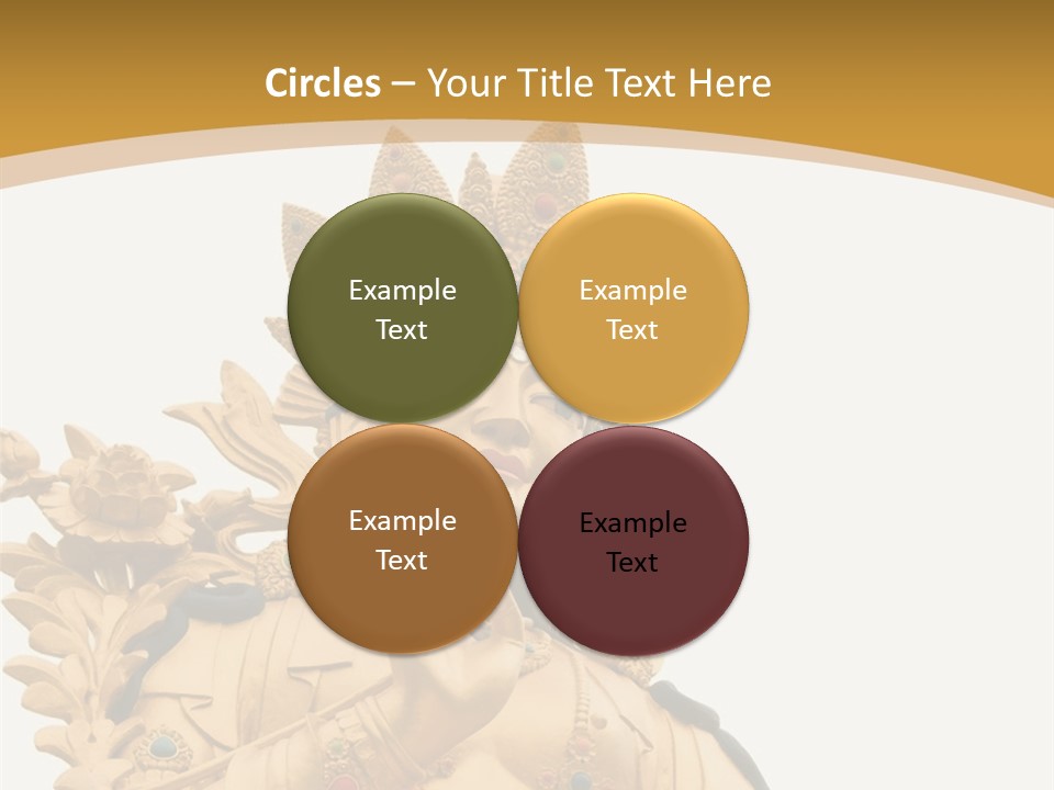 Face Budha Sculpture PowerPoint Template