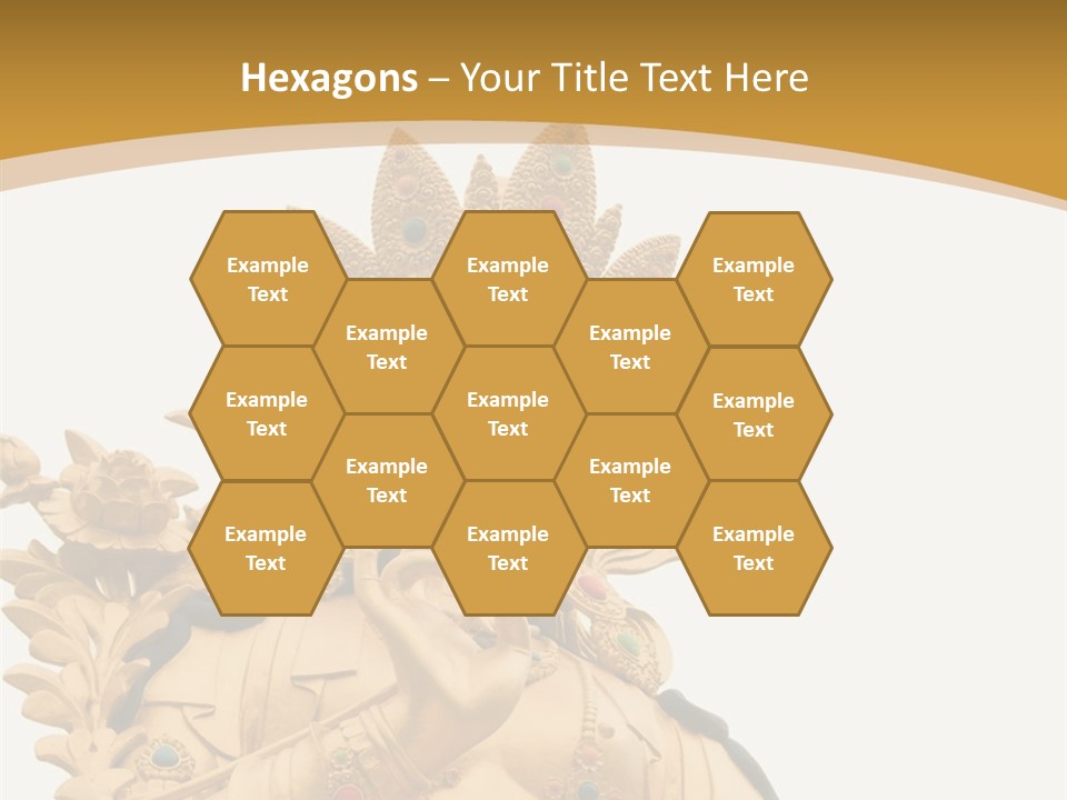 Face Budha Sculpture PowerPoint Template