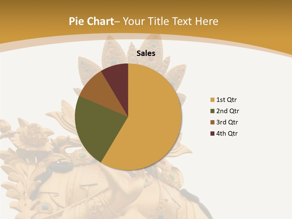 Face Budha Sculpture PowerPoint Template