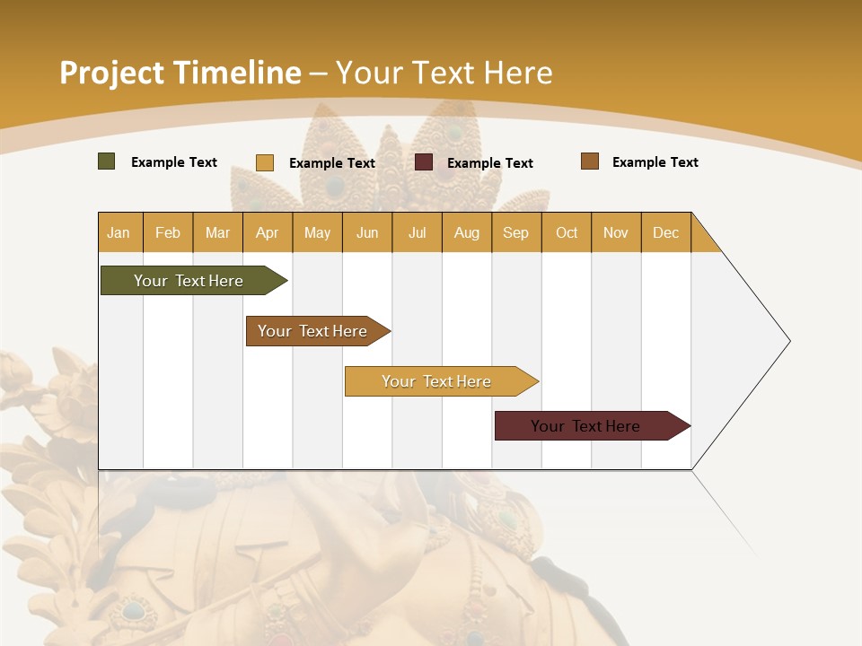 Face Budha Sculpture PowerPoint Template
