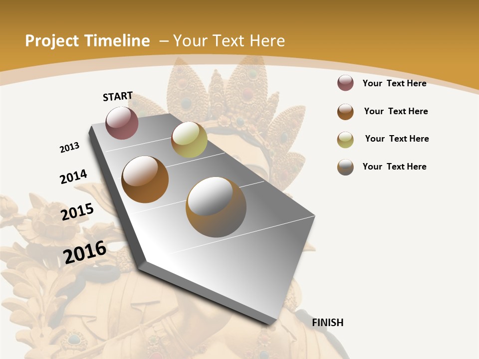 Face Budha Sculpture PowerPoint Template