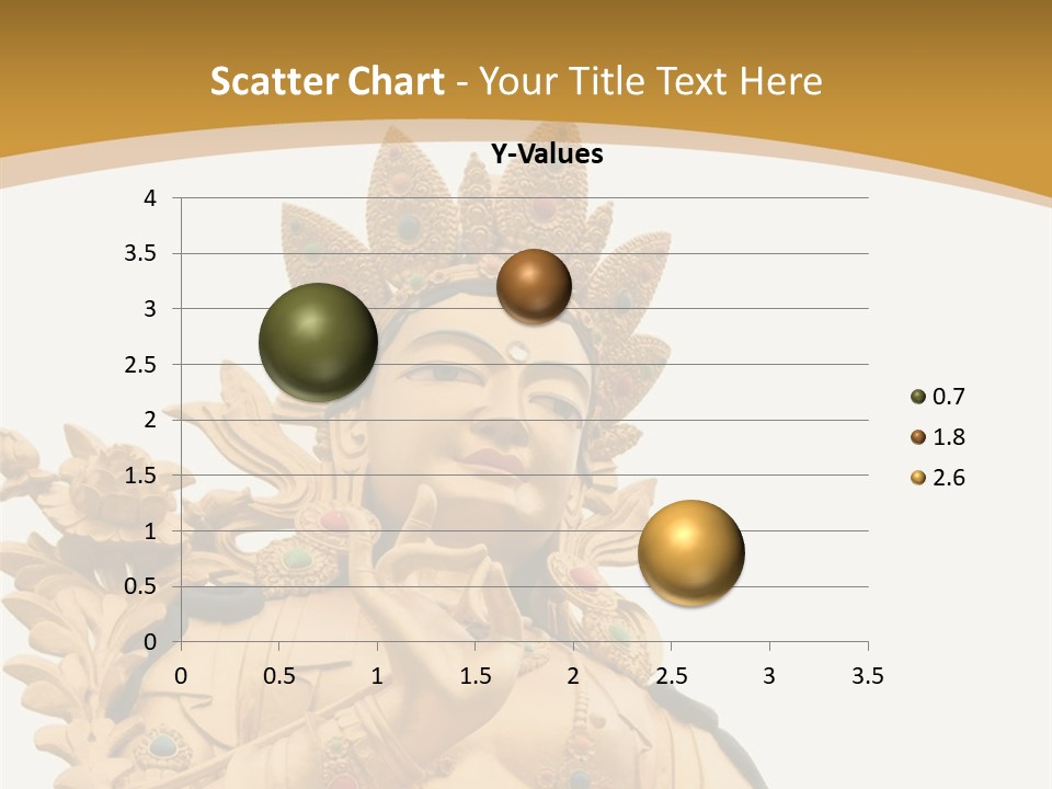 Face Budha Sculpture PowerPoint Template