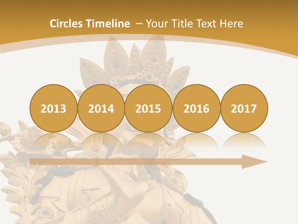 Face Budha Sculpture PowerPoint Template