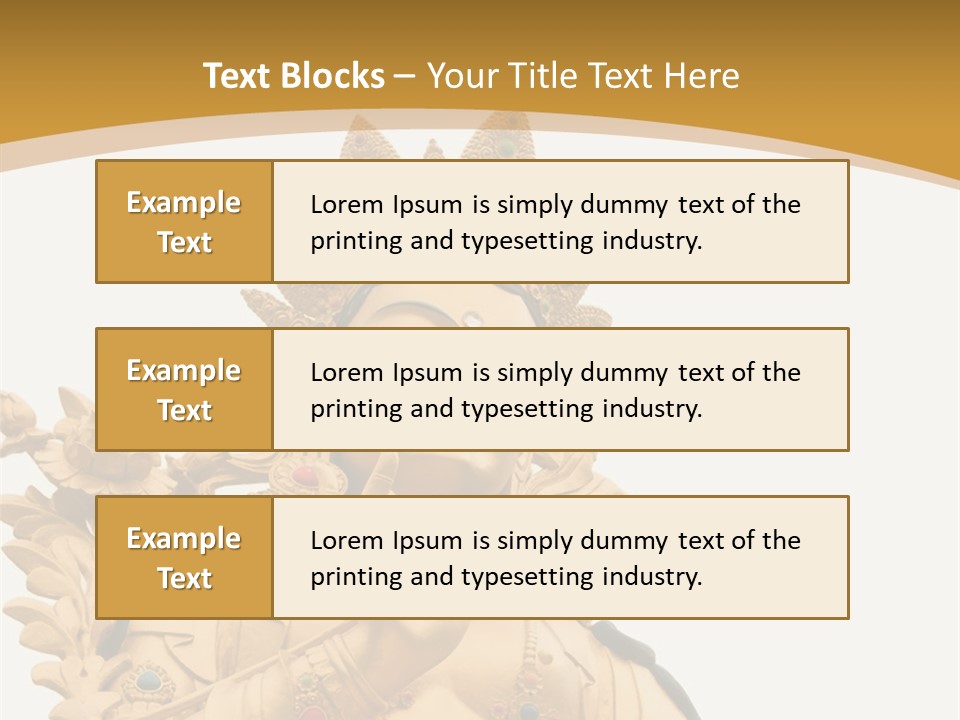 Face Budha Sculpture PowerPoint Template