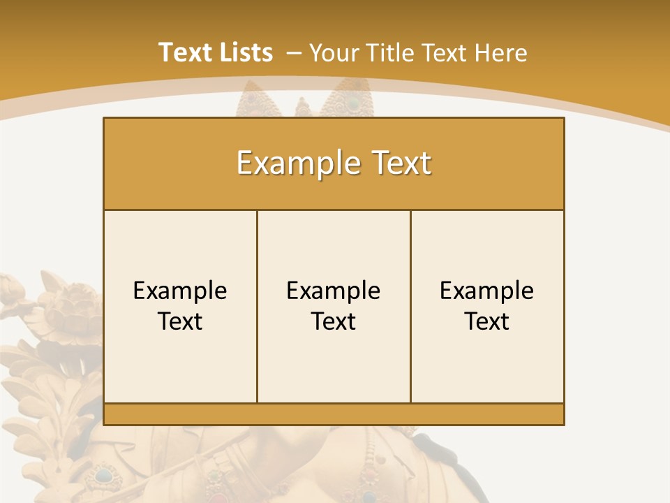 Face Budha Sculpture PowerPoint Template
