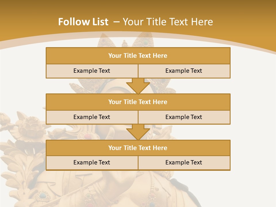 Face Budha Sculpture PowerPoint Template