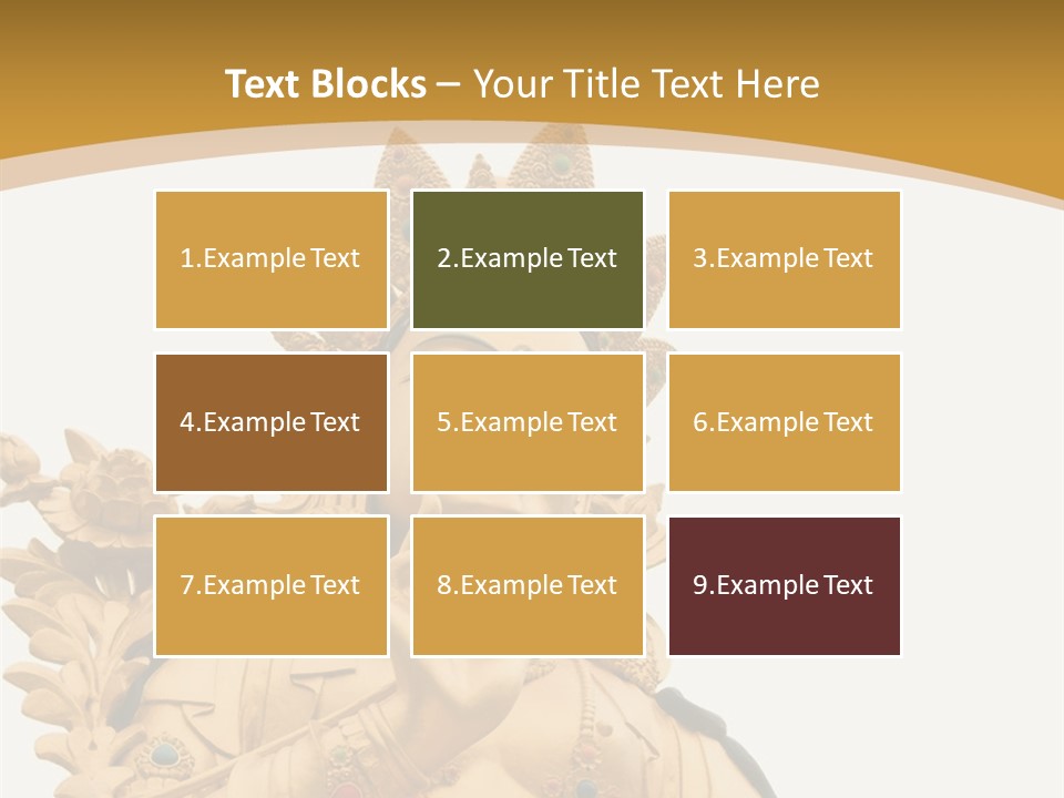 Face Budha Sculpture PowerPoint Template