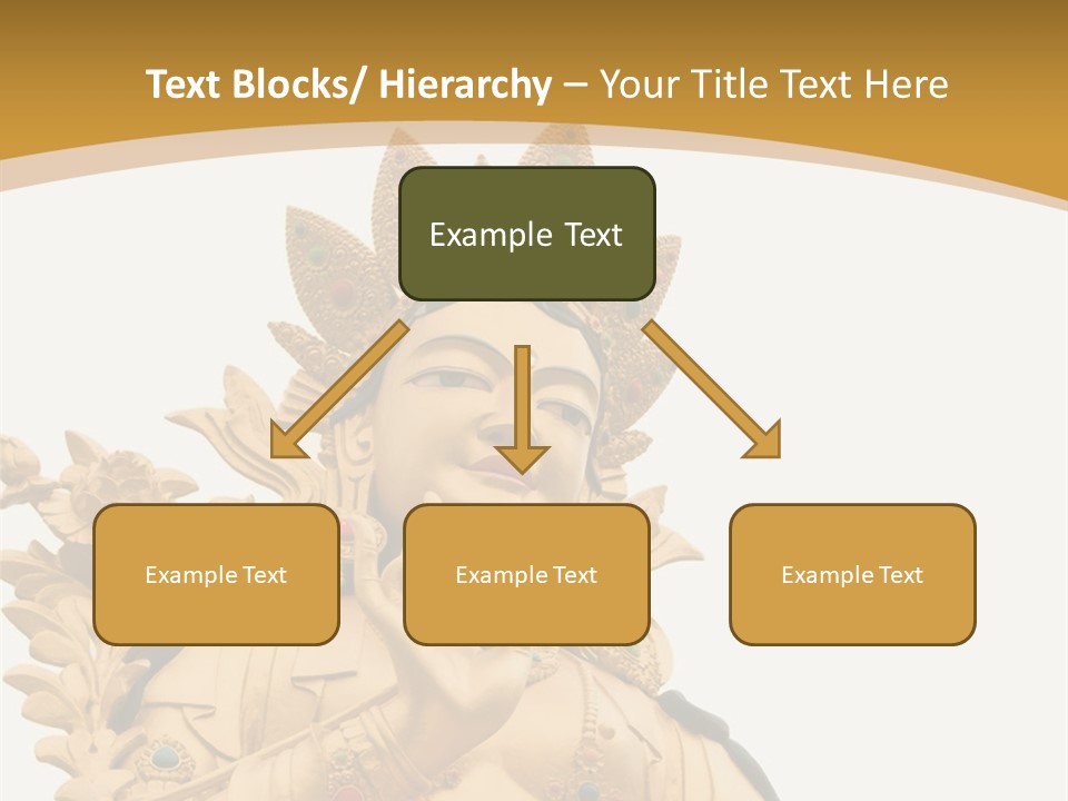 Face Budha Sculpture PowerPoint Template