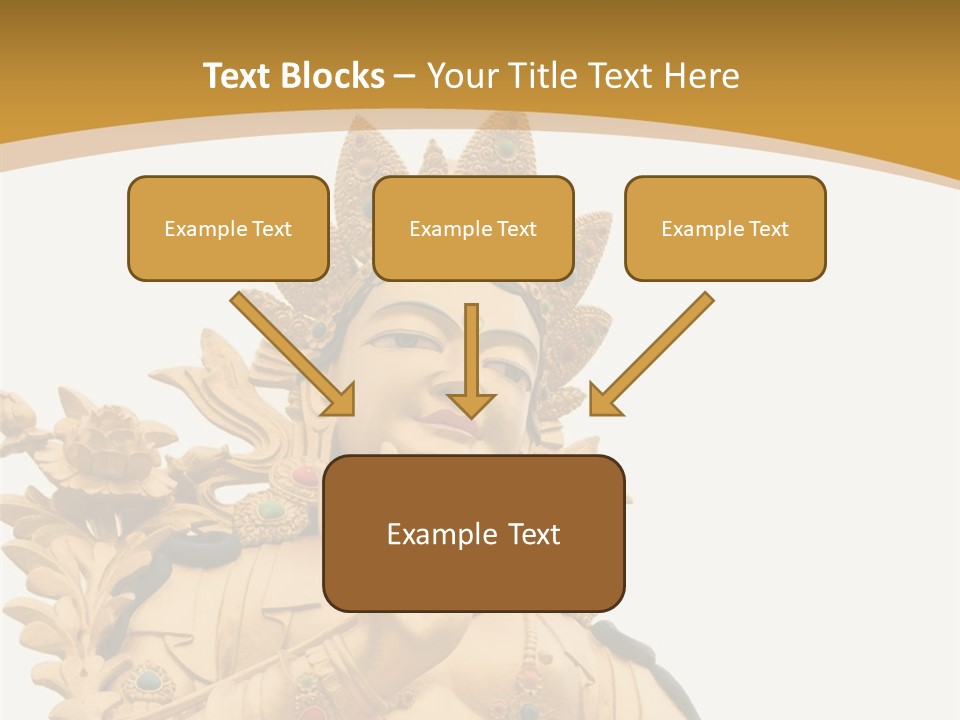 Face Budha Sculpture PowerPoint Template