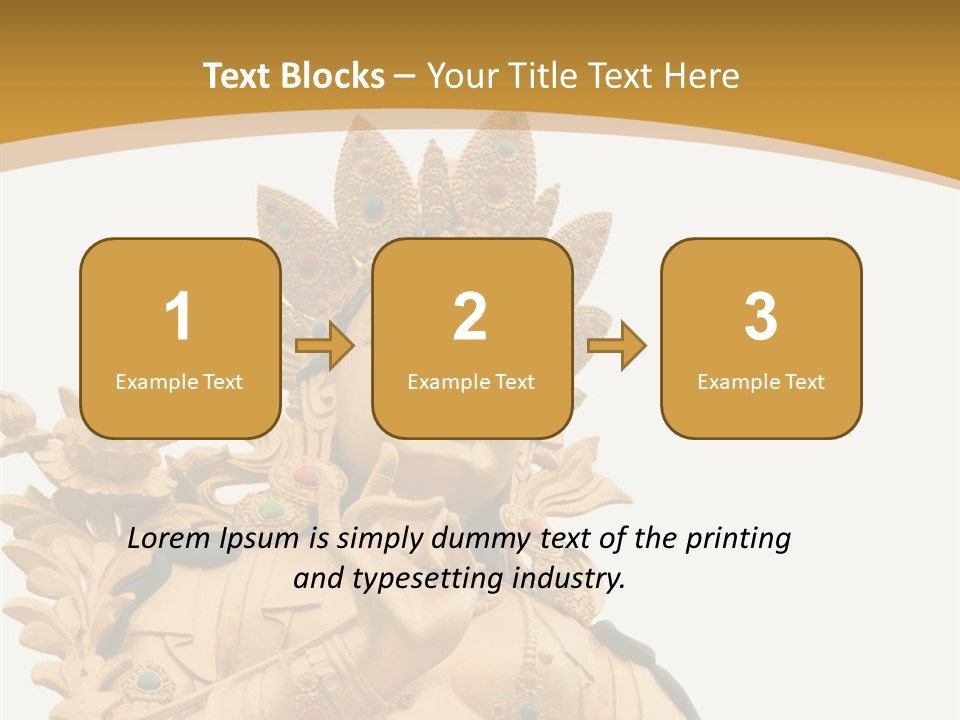 Face Budha Sculpture PowerPoint Template