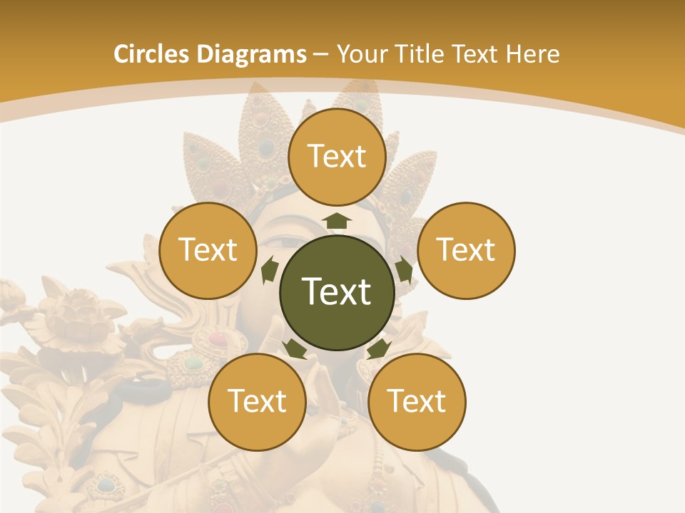 Face Budha Sculpture PowerPoint Template