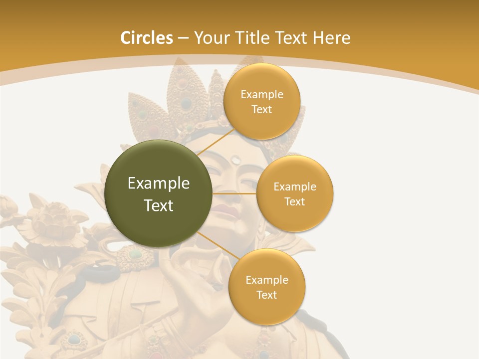 Face Budha Sculpture PowerPoint Template