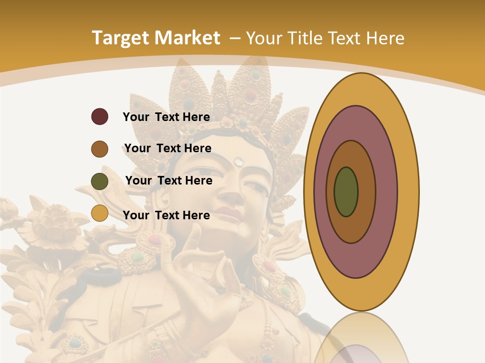 Face Budha Sculpture PowerPoint Template