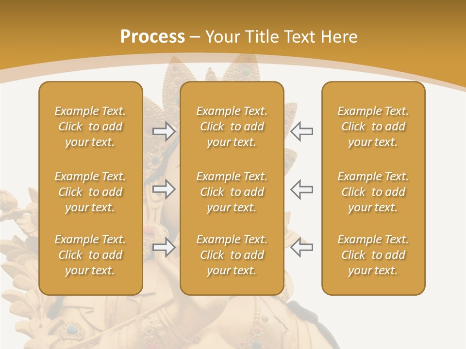 Face Budha Sculpture PowerPoint Template