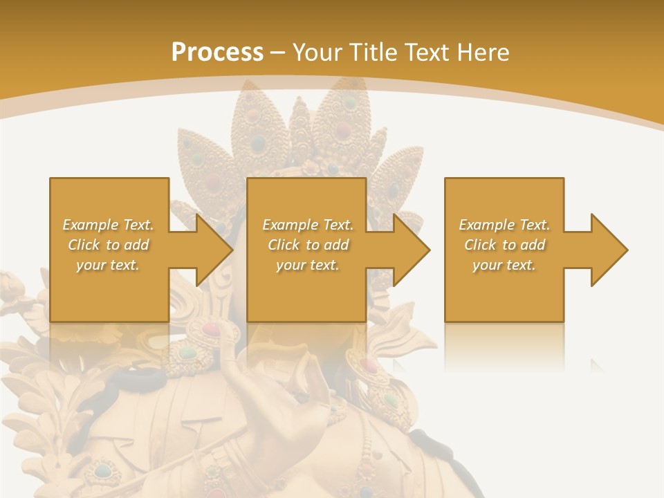 Face Budha Sculpture PowerPoint Template