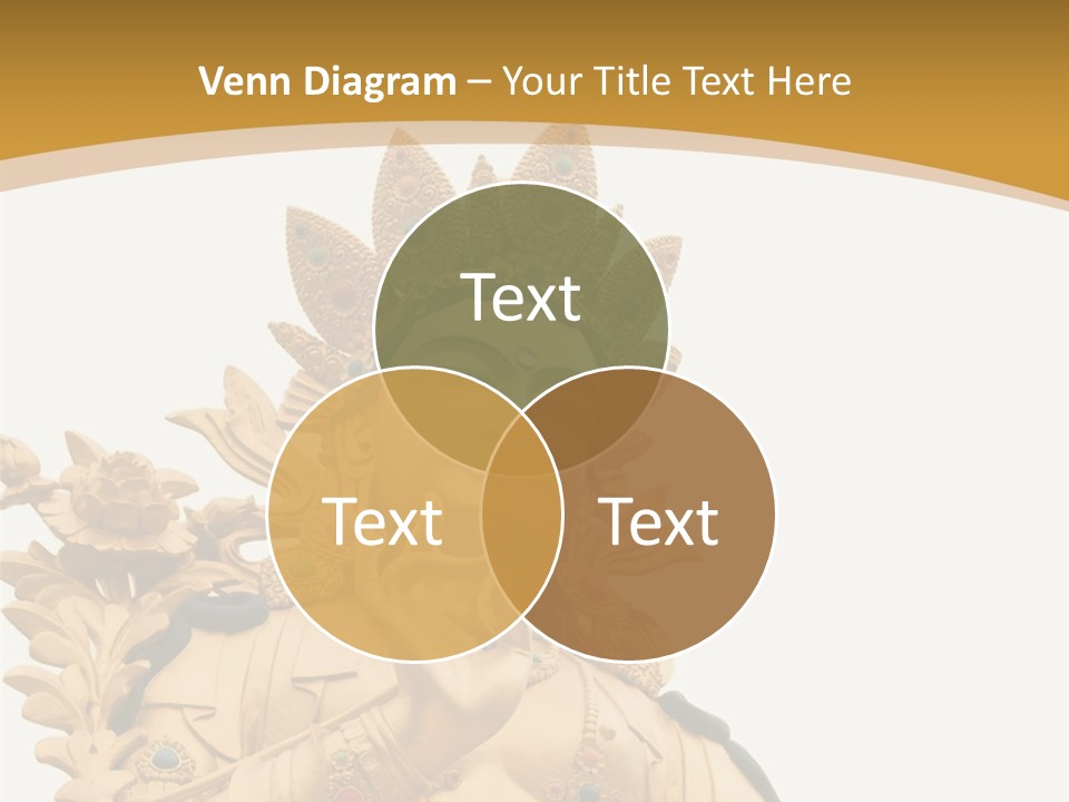 Face Budha Sculpture PowerPoint Template