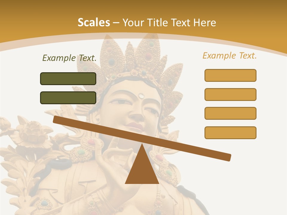 Face Budha Sculpture PowerPoint Template