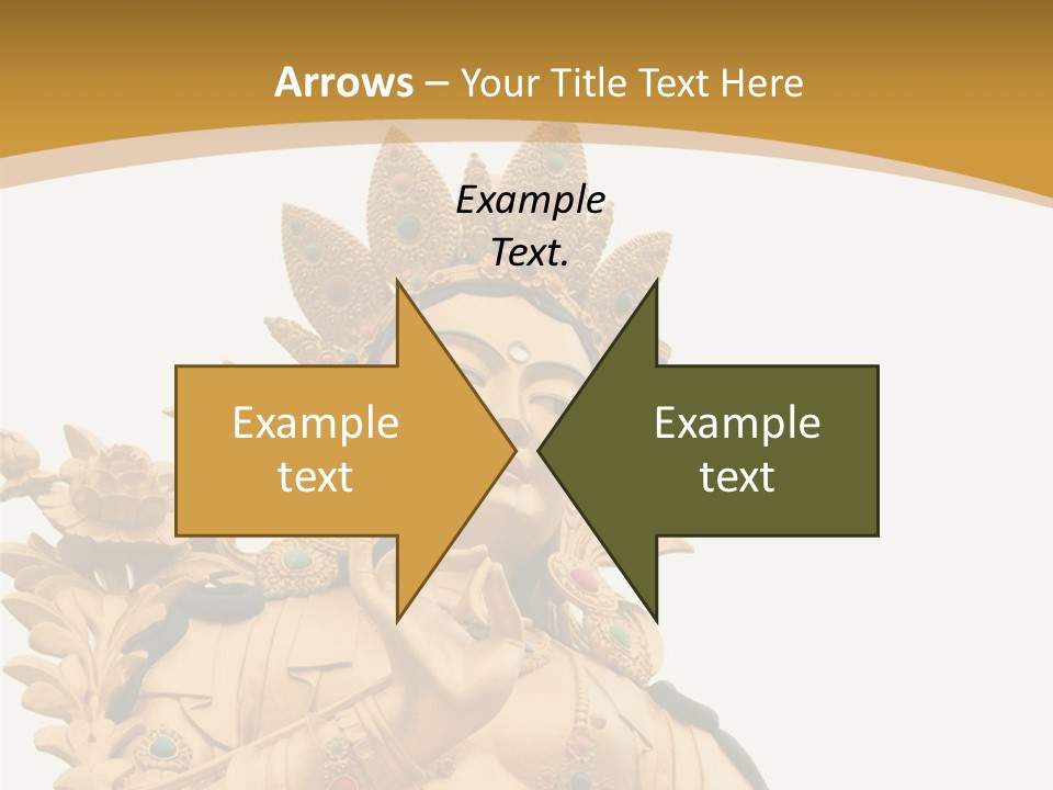 Face Budha Sculpture PowerPoint Template