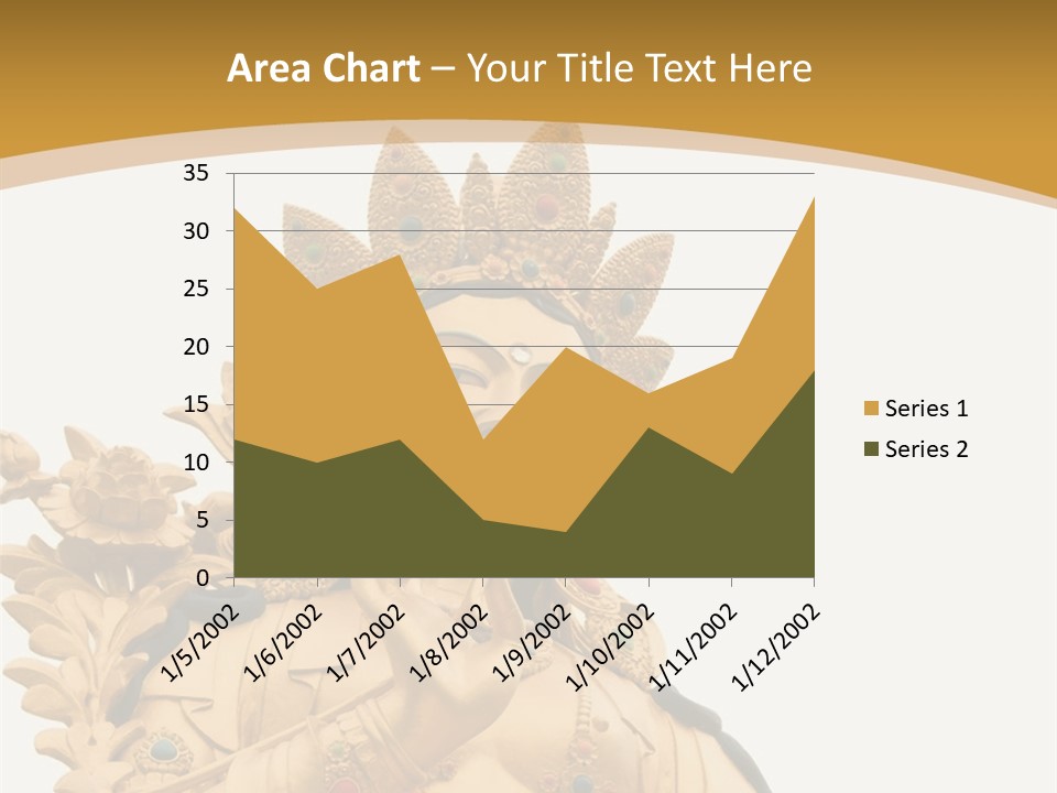 Face Budha Sculpture PowerPoint Template