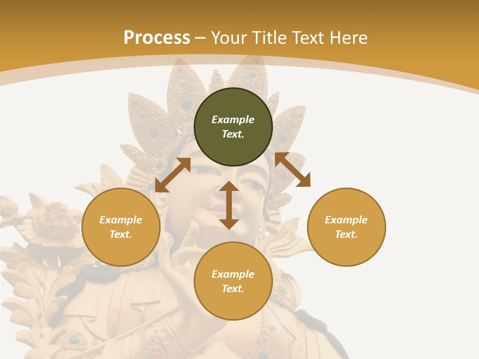 Face Budha Sculpture PowerPoint Template