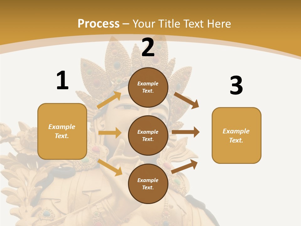 Face Budha Sculpture PowerPoint Template