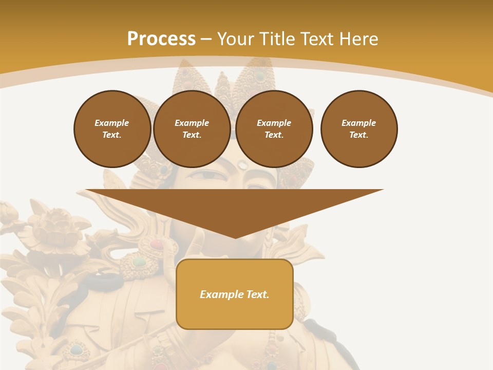 Face Budha Sculpture PowerPoint Template