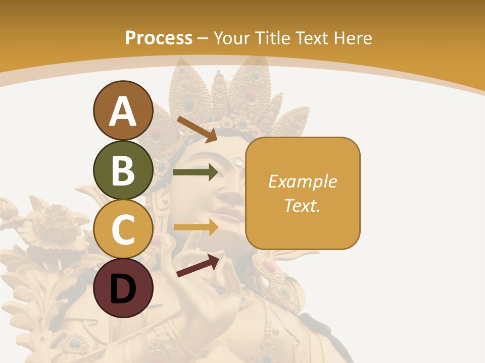 Face Budha Sculpture PowerPoint Template