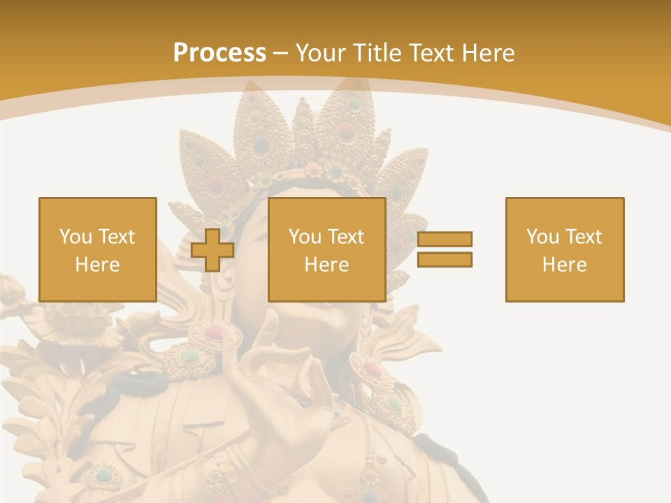 Face Budha Sculpture PowerPoint Template