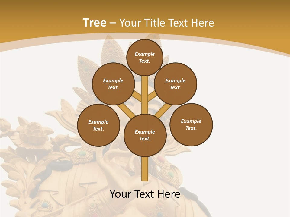 Face Budha Sculpture PowerPoint Template