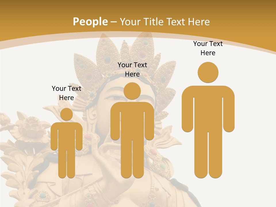 Face Budha Sculpture PowerPoint Template