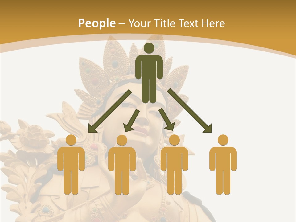 Face Budha Sculpture PowerPoint Template