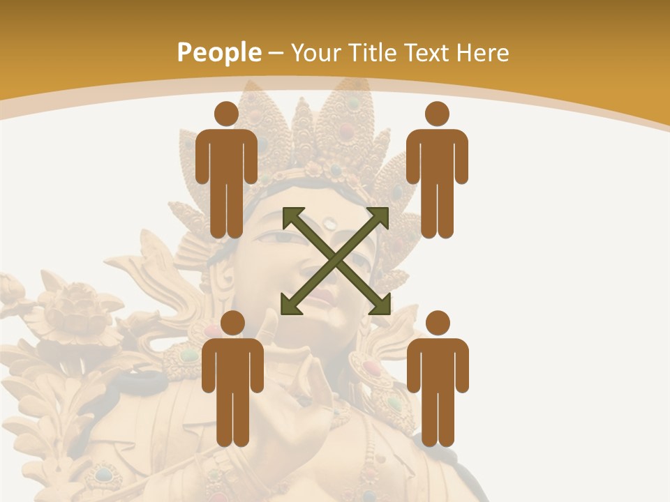 Face Budha Sculpture PowerPoint Template