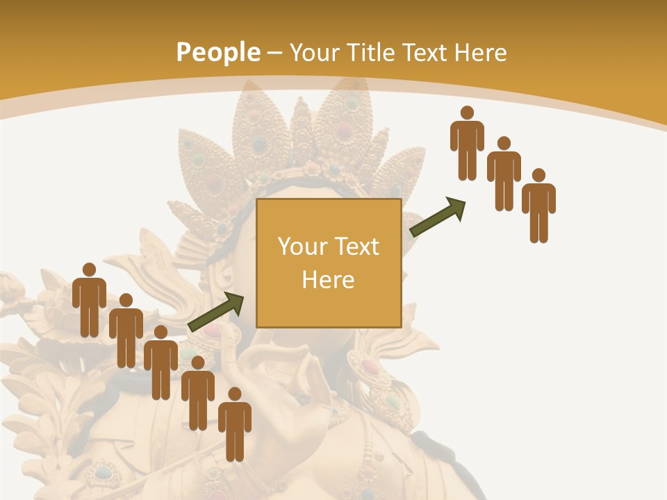 Face Budha Sculpture PowerPoint Template