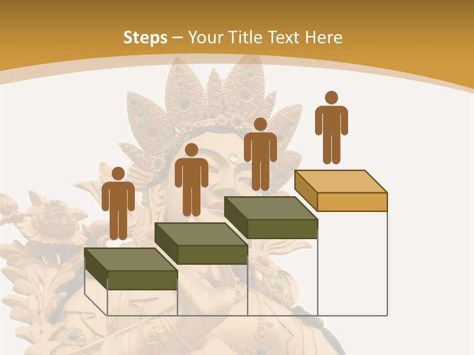 Face Budha Sculpture PowerPoint Template