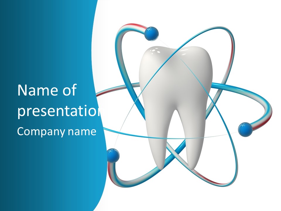 Icon Toothpaste Leg PowerPoint Template