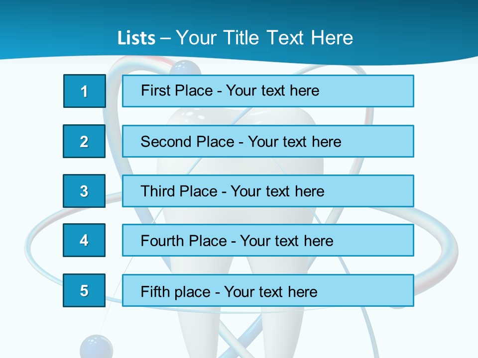 Icon Toothpaste Leg PowerPoint Template