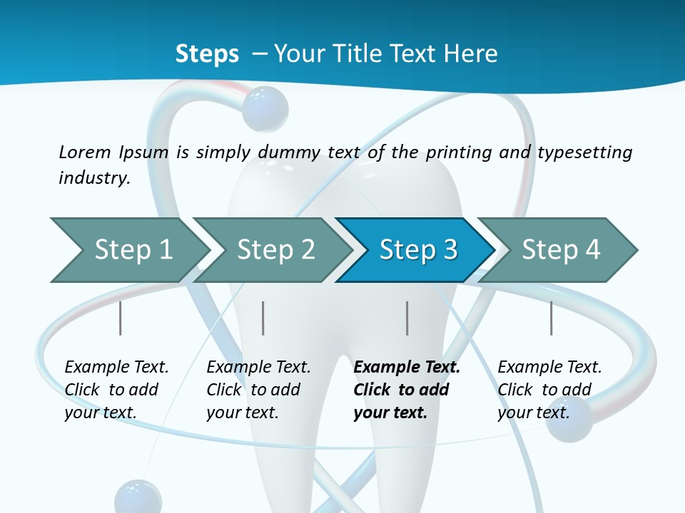 Icon Toothpaste Leg PowerPoint Template