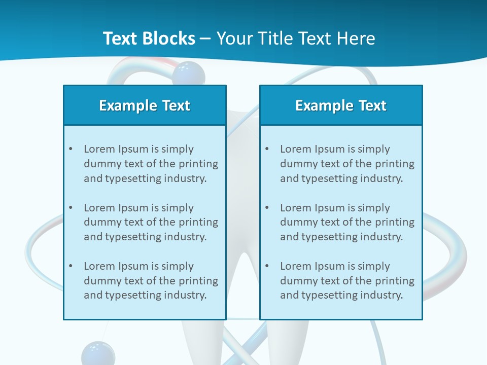 Icon Toothpaste Leg PowerPoint Template