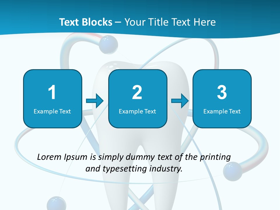 Icon Toothpaste Leg PowerPoint Template