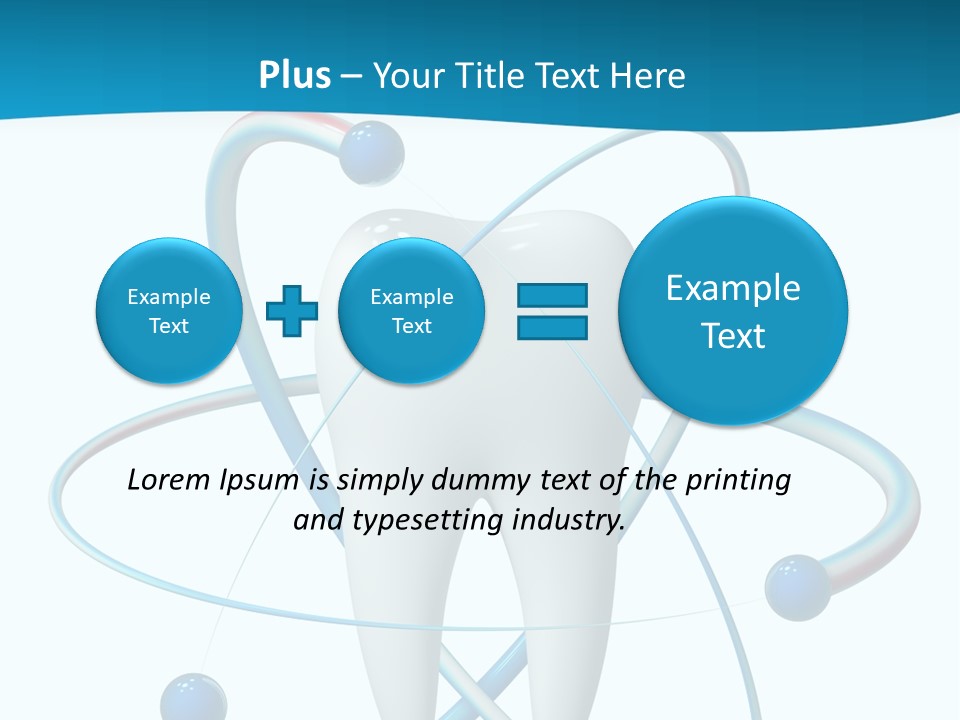 Icon Toothpaste Leg PowerPoint Template