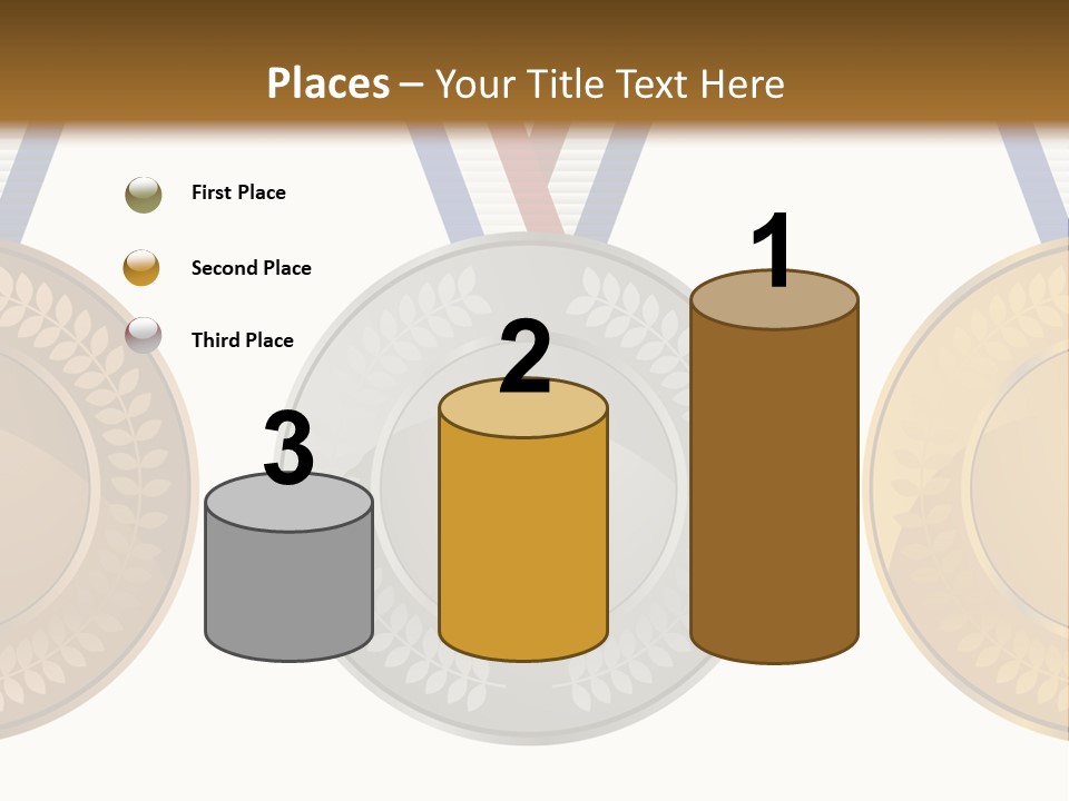 Icon Red Trophy PowerPoint Template