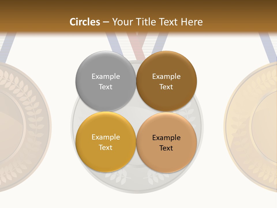 Icon Red Trophy PowerPoint Template